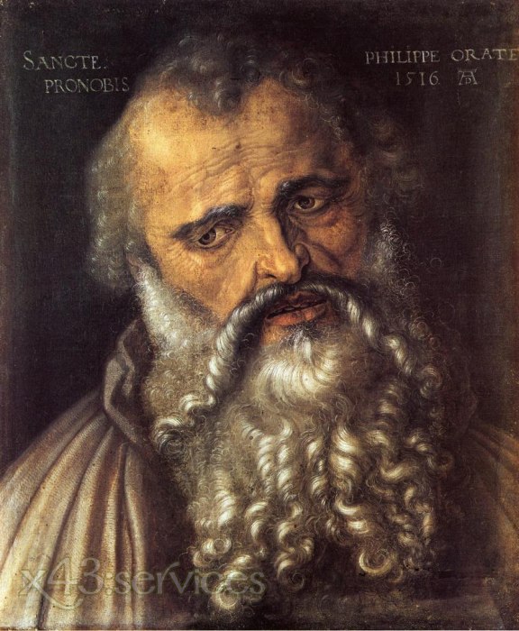 Albrecht Duerer - Apostel Philippus - Apostle Philip - zum Schließen ins Bild klicken